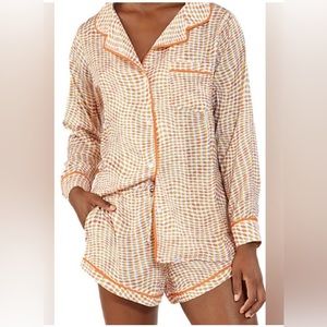 Revolve plush pj lounge 3 piece set M new nwt